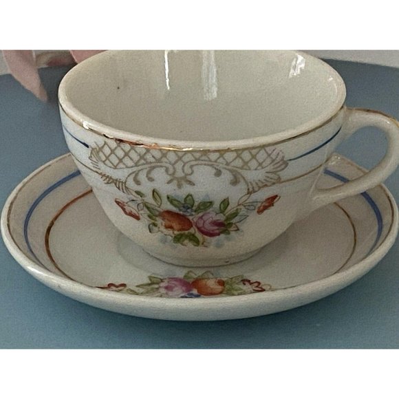 Miniature Tea Cup and Saucer Pico Occupied Japan - Picture 4 of 12